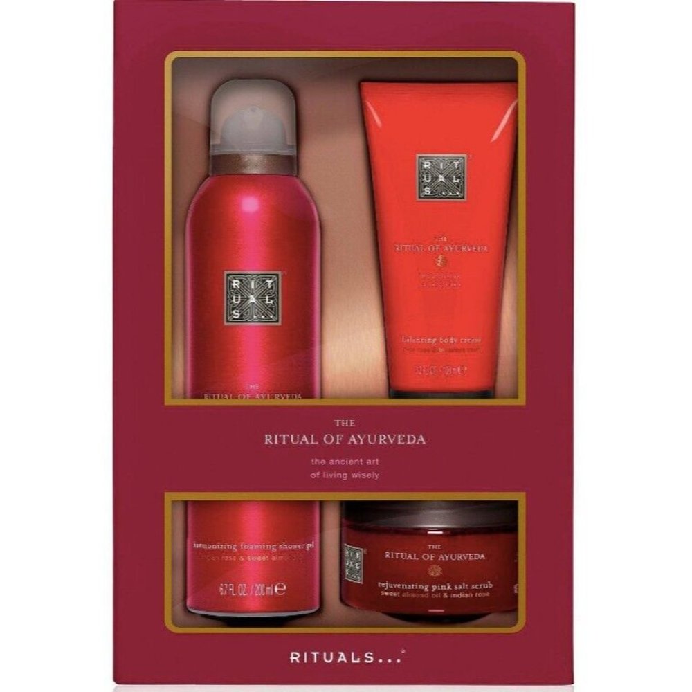 RITUALS The Ritual Of Ayurveda 3 Pc Gift Set Foaming Shower GEL